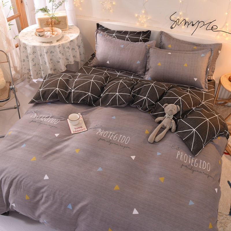 Ihomed Anime Bedding Bedding Set  of Sheets Bed 90 2 People' Bed Adornment...king Bedding Set Bedspread on The Bed 220