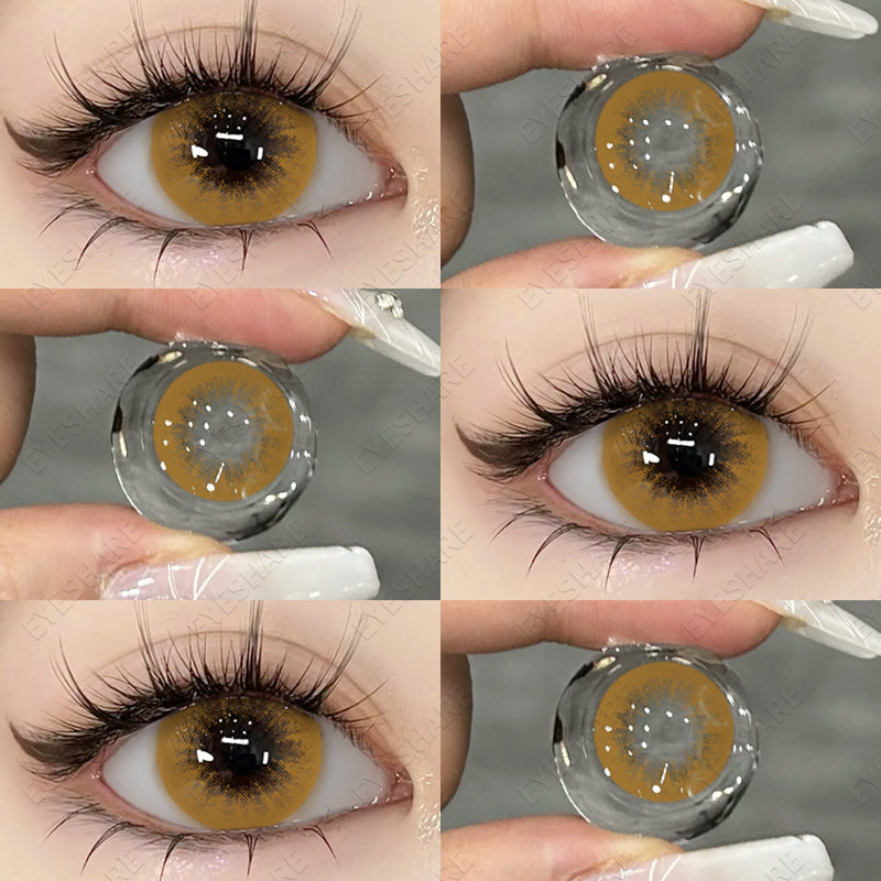 Ihomed  Color Contact Lenses for Eyes Black Lenses Big Eye Lenses 1pair/2pcs Eye Contacts Color Lens Natural Eye Contact Lenses