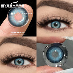 Ihomed Colored Contacts Lenses for Eyes 1 Pair Natural Contact Lenses Blue Lenses Grey Contact Lenses Yearly Eye Colored Lens