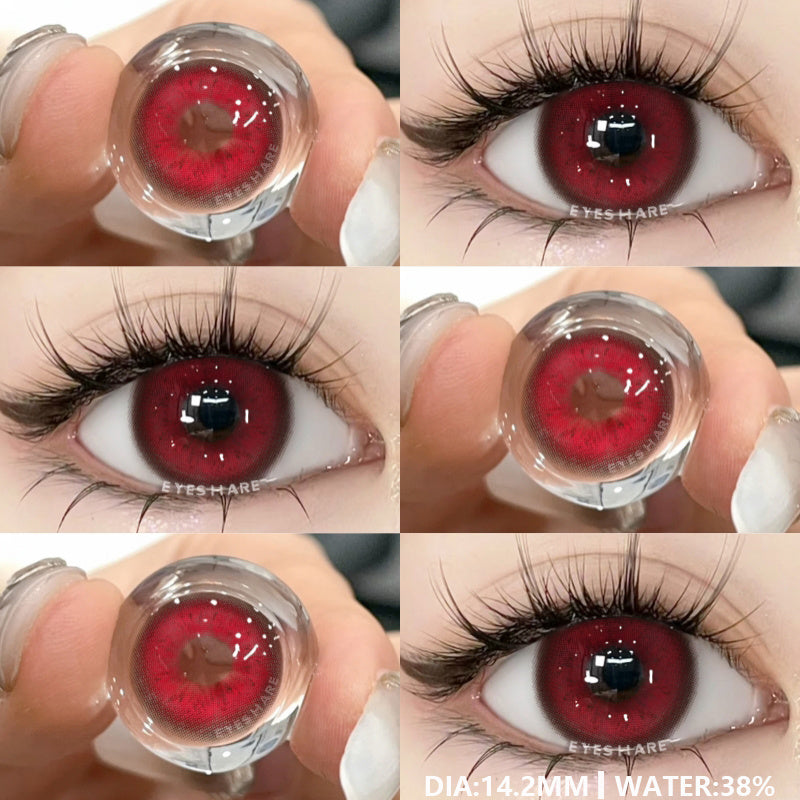 Ihomed  1Pair New Colored Contact Lenses for Eyes Natural Contact Lenses Blue Eye Lens Green Lenses Yearly Brown Eye Contacts