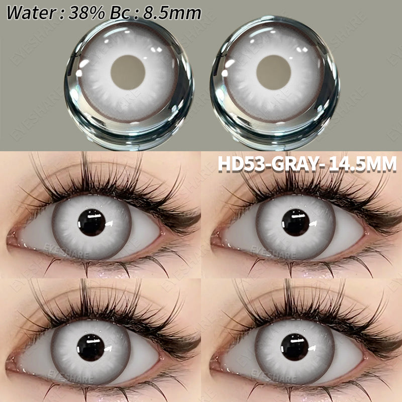 Ihomed  1 Pair Fashion Pink Cosplay Anime Lenses Color Contact Lenses for Eyes Cosmetics Purple Lenses Yearly Eye Contact Lens