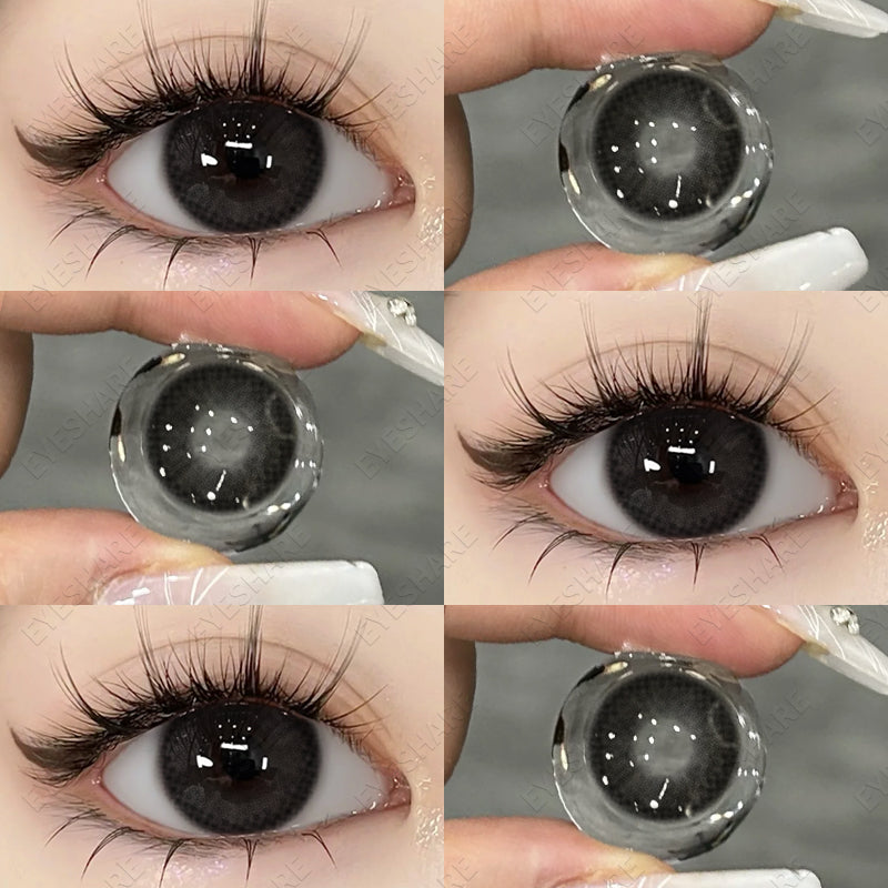 Ihomed  Color Contact Lenses for Eyes Black Lenses Big Eye Lenses 1pair/2pcs Eye Contacts Color Lens Natural Eye Contact Lenses