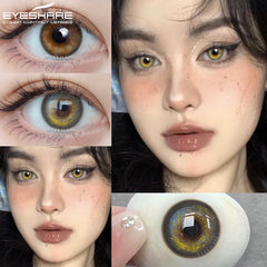 Ihomed  1 Pair Colorcon Korean Lenses Color Contact Lenses for Eyes Purple Lenses Blue Eye Lenses Brown Lenses Yearly Contacts