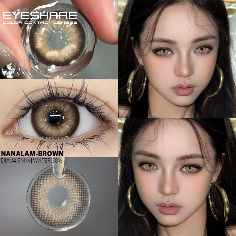 Ihomed 1 Pair Colorcon Korean Lenses Myopia Lenses Colored Contact Lenses for Eyes Lenses With Diopters Prescription Lenses