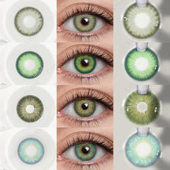 Ihomed  1 Pair Colored Contact Lenses Natural Eye Lenses Green Eye  Blue Lenses Yearly Beauty Cosmetic Brown Contacts Eye