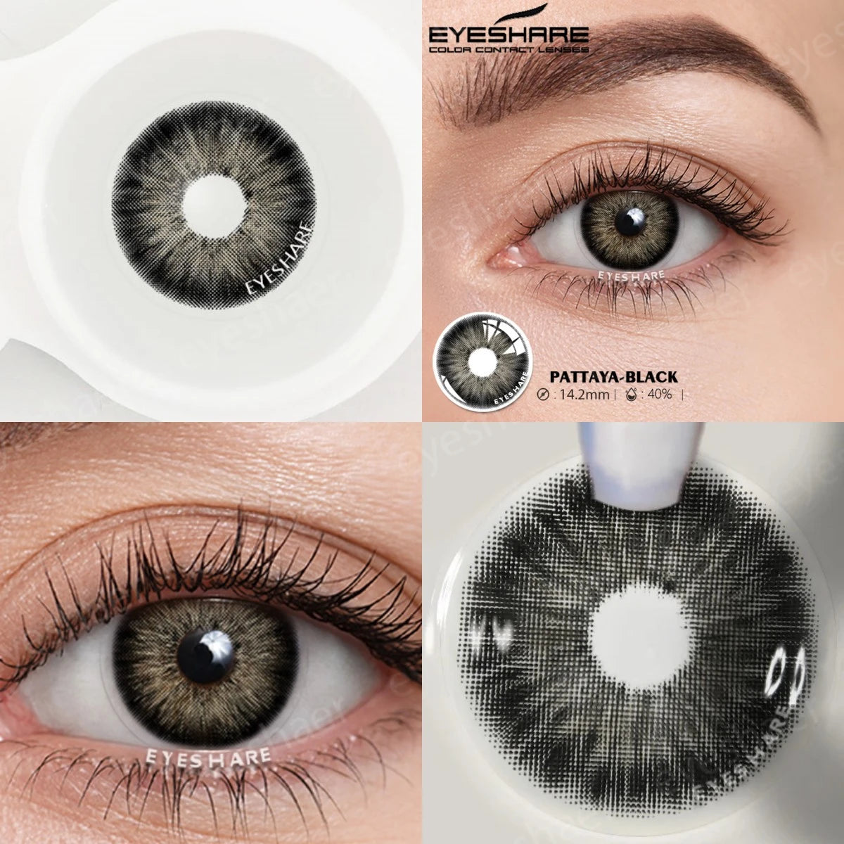 Ihomed  1 Pair Colored Contact Lenses Natural Eye Lenses Green Eye  Blue Lenses Yearly Beauty Cosmetic Brown Contacts Eye