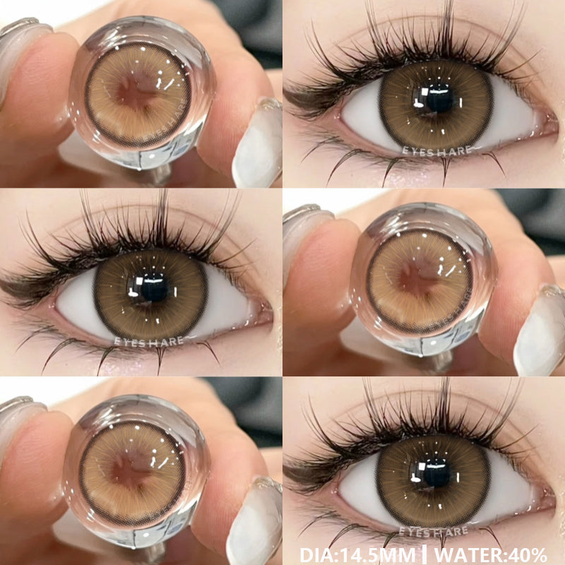 Ihomed  1Pair New Colored Contact Lenses for Eyes Natural Contact Lenses Blue Eye Lens Green Lenses Yearly Brown Eye Contacts