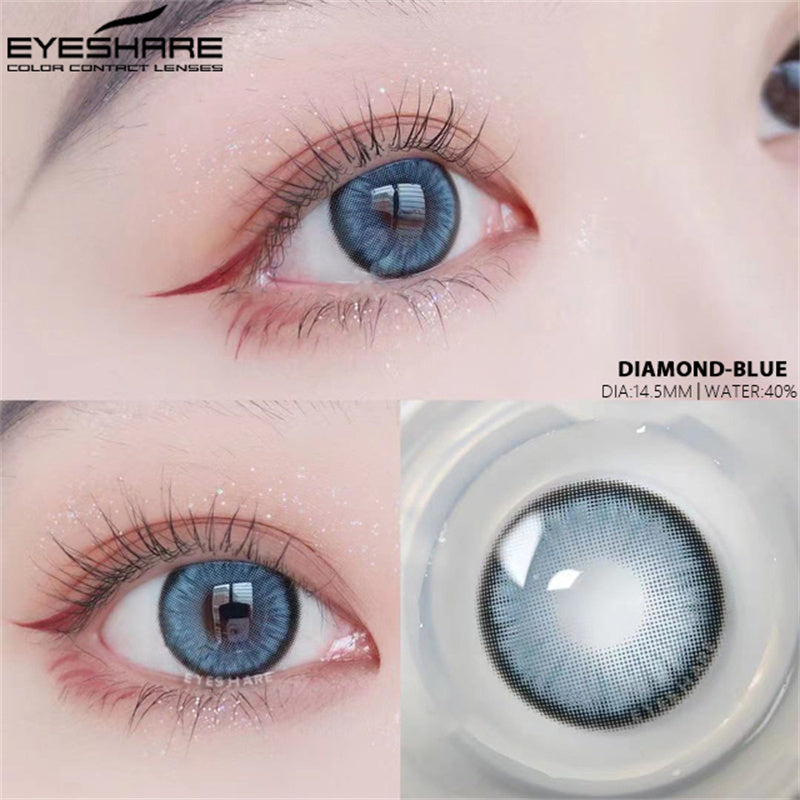 Ihomed 1 Pair New Colored Contact Lenses for Eyes Korean Lens Natural Big Eye Lenses Brown Lenses Blue Eye Contacts Red Lenses