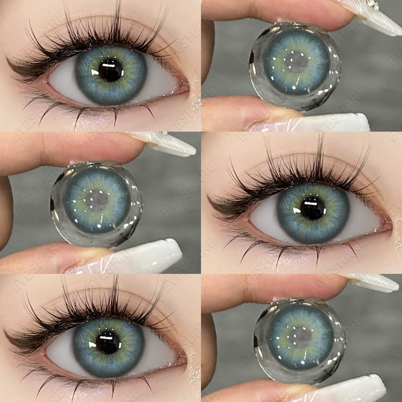 Ihomed  Color Contact Lenses for Eyes Black Lenses Big Eye Lenses 1pair/2pcs Eye Contacts Color Lens Natural Eye Contact Lenses