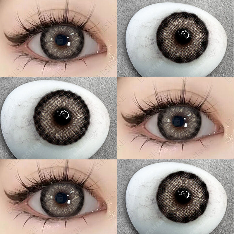 Ihomed 1 Pair New Colored Contact Lenses for Eyes Korean Lens Natural Big Eye Lenses Brown Lenses Blue Eye Contacts Red Lenses