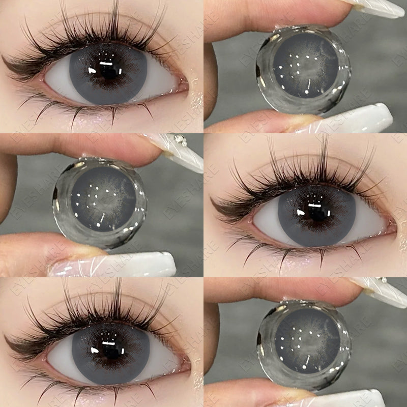 Ihomed  Color Contact Lenses for Eyes Black Lenses Big Eye Lenses 1pair/2pcs Eye Contacts Color Lens Natural Eye Contact Lenses