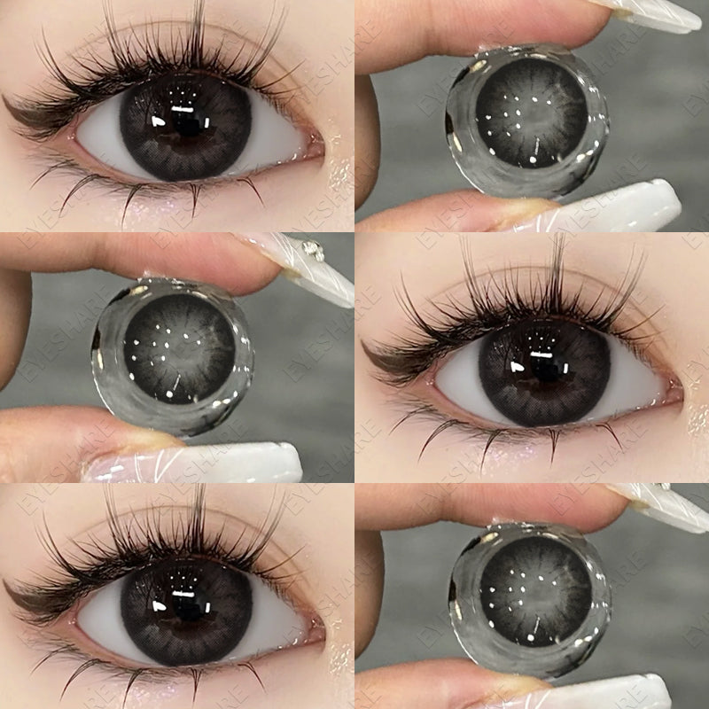 Ihomed  Color Contact Lenses for Eyes Black Lenses Big Eye Lenses 1pair/2pcs Eye Contacts Color Lens Natural Eye Contact Lenses