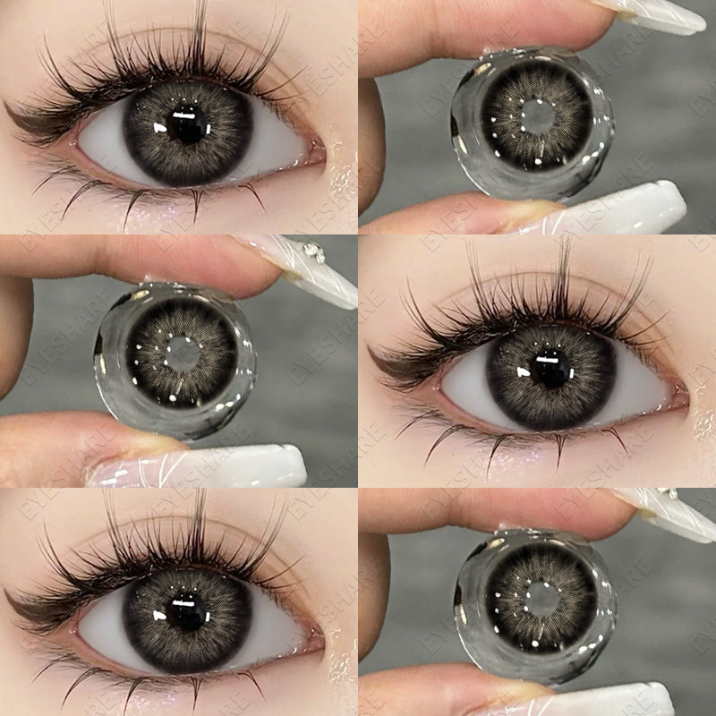 Ihomed  Color Contact Lenses for Eyes Black Lenses Big Eye Lenses 1pair/2pcs Eye Contacts Color Lens Natural Eye Contact Lenses