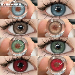 Ihomed  1Pair New Colored Contact Lenses for Eyes Natural Contact Lenses Blue Eye Lens Green Lenses Yearly Brown Eye Contacts