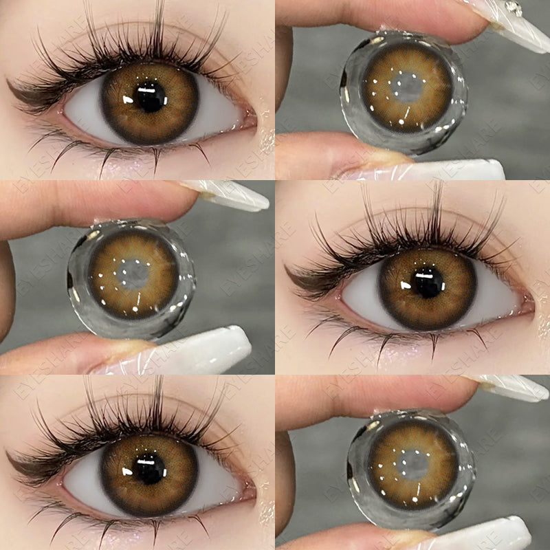 Ihomed  Color Contact Lenses for Eyes Black Lenses Big Eye Lenses 1pair/2pcs Eye Contacts Color Lens Natural Eye Contact Lenses