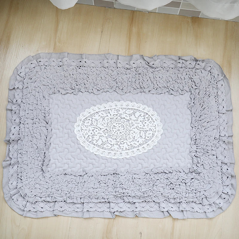 Ihomed Korean Tentacles Bathroom Choice Carpet, Floor Rug, Kitchen Water Absorbent Cotton Cloth, Lace Entry Door, Toilet Floor Mat, Cho