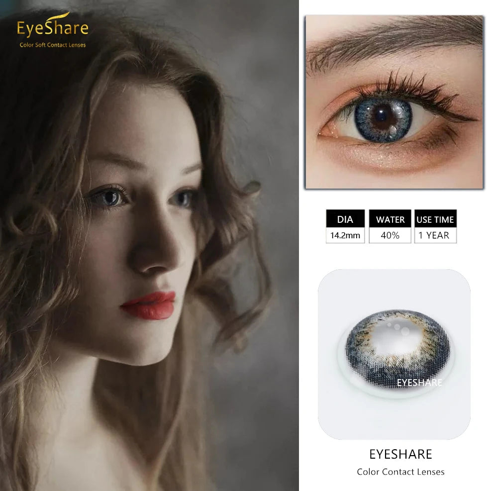 Ihomed Lenses 2pcs/Pair KING Series Colored Contact Lenses  Cosmetic Contact Lense Eye Color