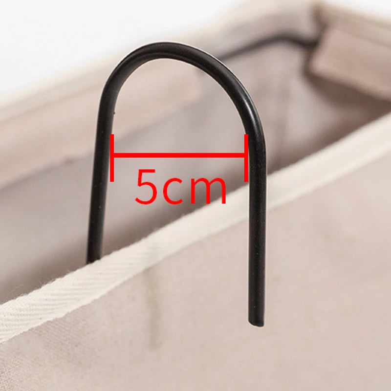 Ihomed Canvas Hanging Organizer Hotel Dormitory Bed Sofa Side Storage Bag Home Office Desk Table Small Stuff Holder Organiser Basket