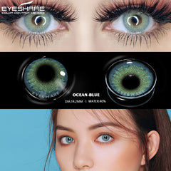 Ihomed Color Contact Lenses OCEAN Series Colored Lenses for Eyes Cosmetic Contacts Lenses Eye Color Beauty Makeup for Eyes