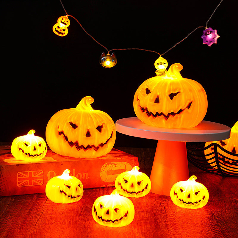 front porch halloween ideas New Halloween Decoration Pumpkin Light Party Atmosphere Decoration Led Pumpkin Light Halloween Carnival Party Decoration Light