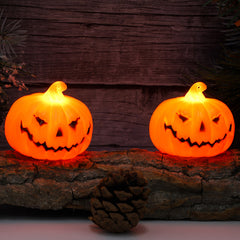 front porch halloween ideas Halloween Pumpkin Light Party Decoration Supplies Decoration Led Night Light Atmosphere Layout Props Toy Pumpkin Light