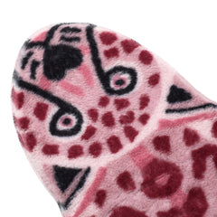 Ihomed Pink Leopard Print Rugs