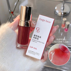 Ihomed Moisturizing Glass Lip Oil Purple Jelly Violet Transparent Plumper Lip Gloss Makeup Nutritious Liquid Lipstick Brush Lip Care