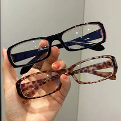 Ihomed Fashion Reading Glasses Spring Hinge Fashion Men Women Square Frame Prescription Reader Eyeglasses Decorative Diopter Eyewear