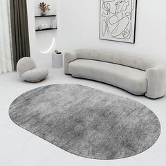 Ihomed  Art Rugs Oval Living Room Carpets Minimalist Bedroom rugs Non-slip Large Area Carpet Easy Care Carpet Easy Storage Rug  Tapis