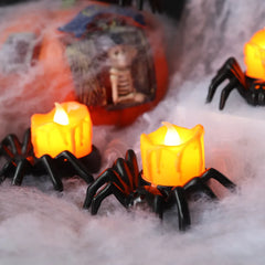 Ihomed 5pcs Halloween Decoration Spider Night Lights Party Supplies Decoration Props Bar, Haunted House, Horror Party Accessories