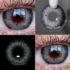 Ihomed Natural Colored Contacts Lenses Brown 2pcs Contacts Beautful Pupils Color Contacts Yearly Makeup Cosmetic Contact Lens