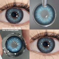 Ihomed 1 Pair Korean Lenses Colored Contact Lenses for Eyes Big Eye Lenses Blue Lense Brown Lenses Blue Eye Lenses Fog Pearl Lens