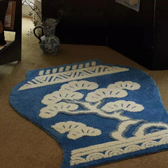 Ihomed Tufting Vase Bedroom Mat Soft Bathroom Foot Pad Living Area Carpet Anti-slip Hallway Rug Aesthetic Home Room Decor