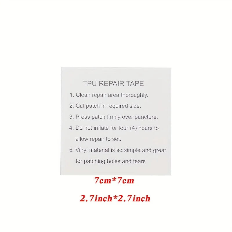 Ihomed 5/10Pcs Outdoor Tool Waterproof TPU Sticker Transparent Patch Repair Kit For Air Mattress, Swimming Ring, Tent, Canvas Canopy