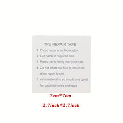 Ihomed 5/10Pcs Outdoor Tool Waterproof TPU Sticker Transparent Patch Repair Kit For Air Mattress, Swimming Ring, Tent, Canvas Canopy