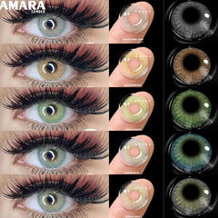 Ihomed Natural Contact Lenses Color Contact Lens For Eyes Blue Brown Contacts Lens Cosmetic Beauty Makeup Colored EyeLens