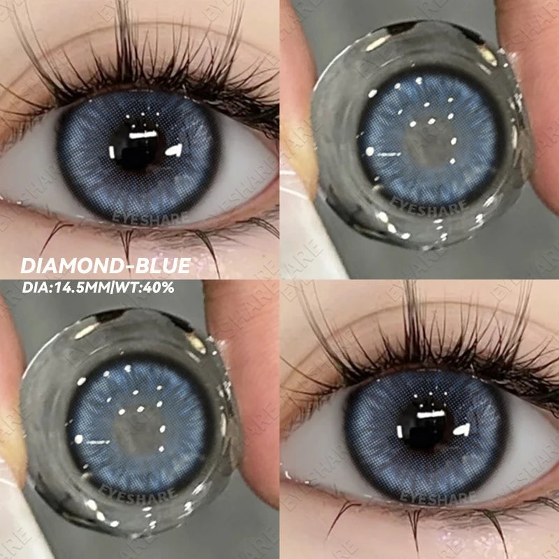 Ihomed 1 Pair Korean Lenses Colored Contact Lenses for Eyes Big Eye Lenses Blue Lense Brown Lenses Blue Eye Lenses Fog Pearl Lens