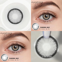 Ihomed 1 Pair Colored Contact Lenses for Eyes Blue Eye Lenses Green Contact Lenses Gray Lense Big Eye Lense Free Shipping