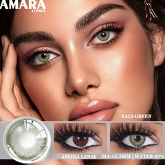 Ihomed 1 Pair Colored Contact Lenses Yearly Use Natural Look Brown Eye Lenses Gray Contact Blue Lenses Green Eye Lenses