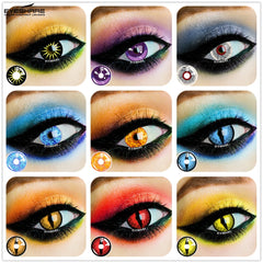 Ihomed Colored Contact Lenses Eye Anime Lenses Cosplay Colored Lenses  Multicolored Lenses Color Contact Lens Beauty Makeup