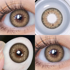 Ihomed 1Pair Color Contacts Lenses Colored Lens Eyes Natural Blue Eyes Lenses Gray Contacts Lense Yearly Fashion Green Lenses