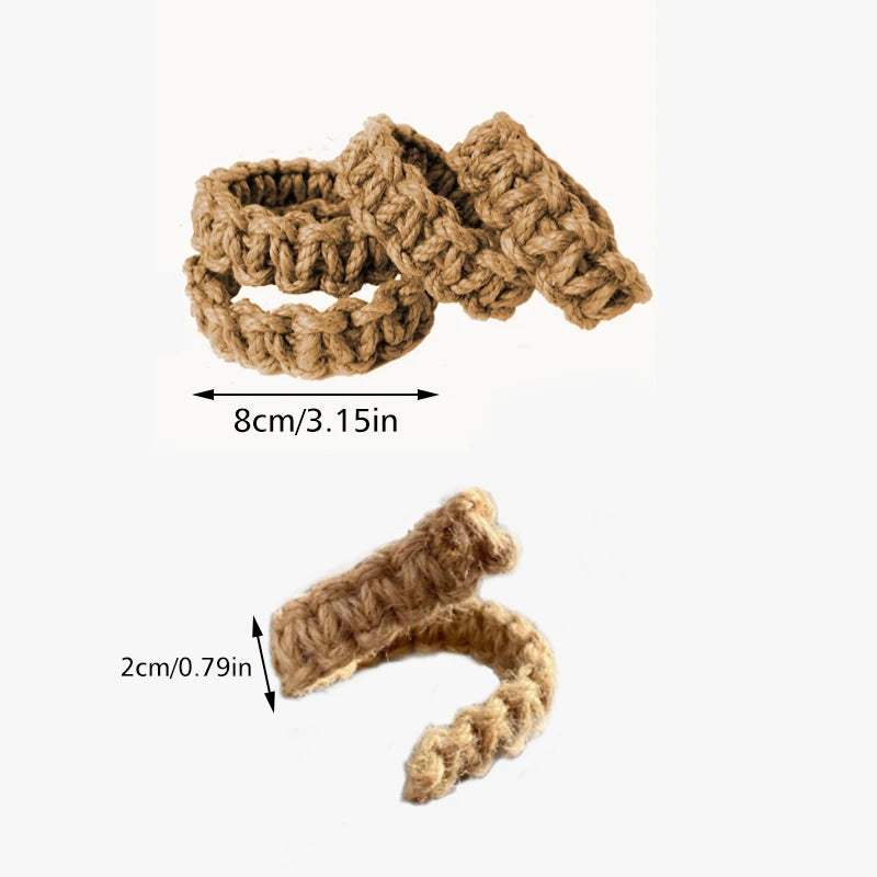 Ihomed 1PC Curtain Holder Retro Jute Curtain Tieback Twist Knotted Curtain Strap Buckle Holdback Home Decoration Accessories