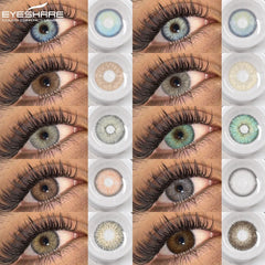 Ihomed New Color Contact Lenses for Eyes 1pair Gray Pupils Lens Green Lenses Cosmetic Blue Eye Contacts Yearly Brown Eye Lens