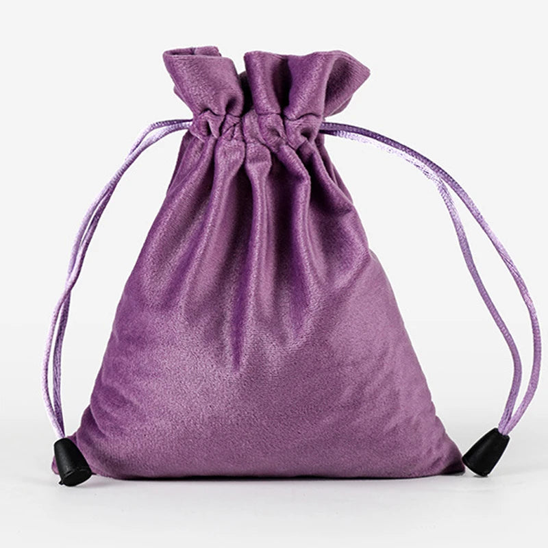 Ihomed 1Pc Drawstring Velvet Pouches Jewelry Packaging Display Bags Soft Eyewear Case Wedding New Year Gift Bag Xmas Present Pocket