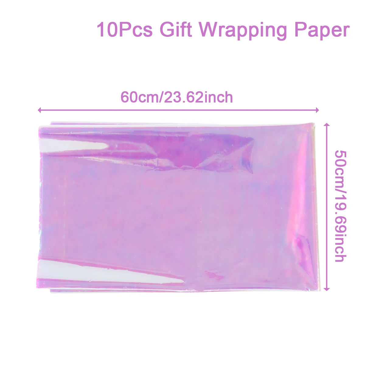 Ihomed Laser Wrapping Flower Paper Decorations Bouquets Wrap Waterproof Korean Florist Paper for Christmas Wedding Birthday Party Mother's Day