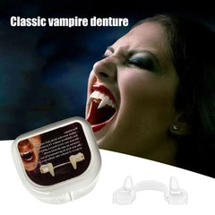 Ihomed Vampire Teeth Dentures Fangs Classic PP Halloween Party Cosplay Prop Halloween Costume Party Favors