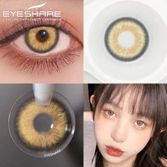 Ihomed color lenses 2pcs/pair Honey Series Cosmetic Contact Lenses Eye Color Yealy Use