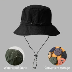 Ihomed 1pc waterproof outdoor hat, foldable sun protection quick drying casual fisherman hat for fishing climbing climbing