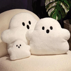 Ihomed Halloween Plush Kawaii White Cloud Ghost Pillow Halloween Soft Cushion Children Party Gift Doll Home Bedroom Chair Home Decor