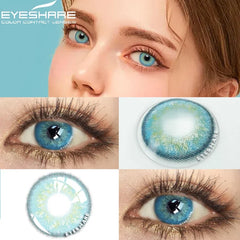 Ihomed Color Contact Lenses For Eyes 2pcs Colored Lenses HIMALAYA Cosmetic Contact Lenses Eye Yearly Use Makeup Eye Contacts